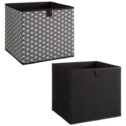 Lokken Mark Making Storage Cubes 2pk - Mono -Home Accessories Shop 395850 2pk lokken mono storage cubes mark making 3