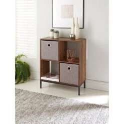 Lokken Linen Storage Cubes 2pk - Grey -Home Accessories Shop 395851 2pk linen lokken storage cubes grey