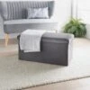 B&M Velvet Storage Box - Grey -Home Accessories Shop 395861 velvet storage box grey 2