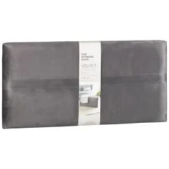 B&M Velvet Storage Box - Grey -Home Accessories Shop 395861 velvet storage box grey