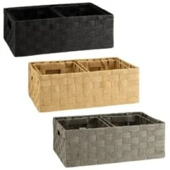 B&M Caen Set Of 3 Paper Rope Baskets - Natural -Home Accessories Shop 395883 395868 395869 caen set of 3 paper rope baskets group 1