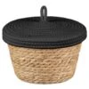 B&M Kendall Basket With Lid - Black -Home Accessories Shop 395974 kendall basket with lid black 2