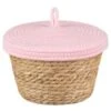 B&M Kendall Basket With Lid - Pink -Home Accessories Shop 395976 kendall basket with lid pink 2