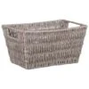 B&M Paper Rope Basket - Grey -Home Accessories Shop 395984 paper rope basket grey