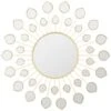 B&M Gold Mirrored Petal Mirror -Home Accessories Shop 396239 gold mirror