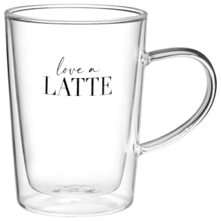 B&M Printed Double Wall Glass Latte Mug 3 B&M Printed Double Wall Glass Latte Mug -Home Accessories Shop 396480 printed double wall glass latte mug love a latte