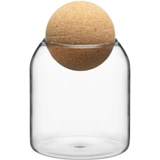 B&M Small Glass Jar With Cork Lid 3 B&M Small Glass Jar With Cork Lid