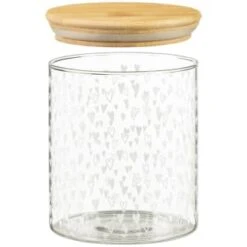 B&M Printed Glass Bamboo Storage Jars 3pc -Home Accessories Shop 396485 3pk printed glass bamboo storage jars 4
