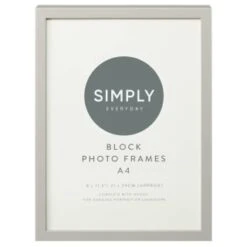 Simply Everyday A4 Block Frames 3pk - Grey -Home Accessories Shop 396679 simply everyday 3 pack a4 block photo frame grey