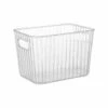 Ribbed Clear Storage Tub - Medium 1 Ribbed Clear Storage Tub - Medium -Home Accessories Shop 396948 ribbed storage tub midi