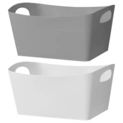 Simply Everyday Large Rectangle Storage Basket - Grey 5 Simply Everyday Large Rectangle Storage Basket - Grey -Home Accessories Shop 397094 large storage basket group