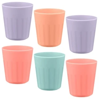 Simply Kids Colour Cups 6pk - Pastel 5 Simply Kids Colour Cups 6pk - Pastel -Home Accessories Shop 398570 6pk simply kids colour cups girls 2