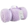 Simply Kids Teddy Throw - Lilac -Home Accessories Shop 400209 simply kids teddy rolled kids throw lilac 4
