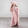 Simply Kids Hooded Sherpa Blanket - Blush -Home Accessories Shop 400215 simply kids hooded sherpa blanket blush